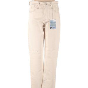 NWT AG Mari High-Rise Slim Straight Ivory Jeans
